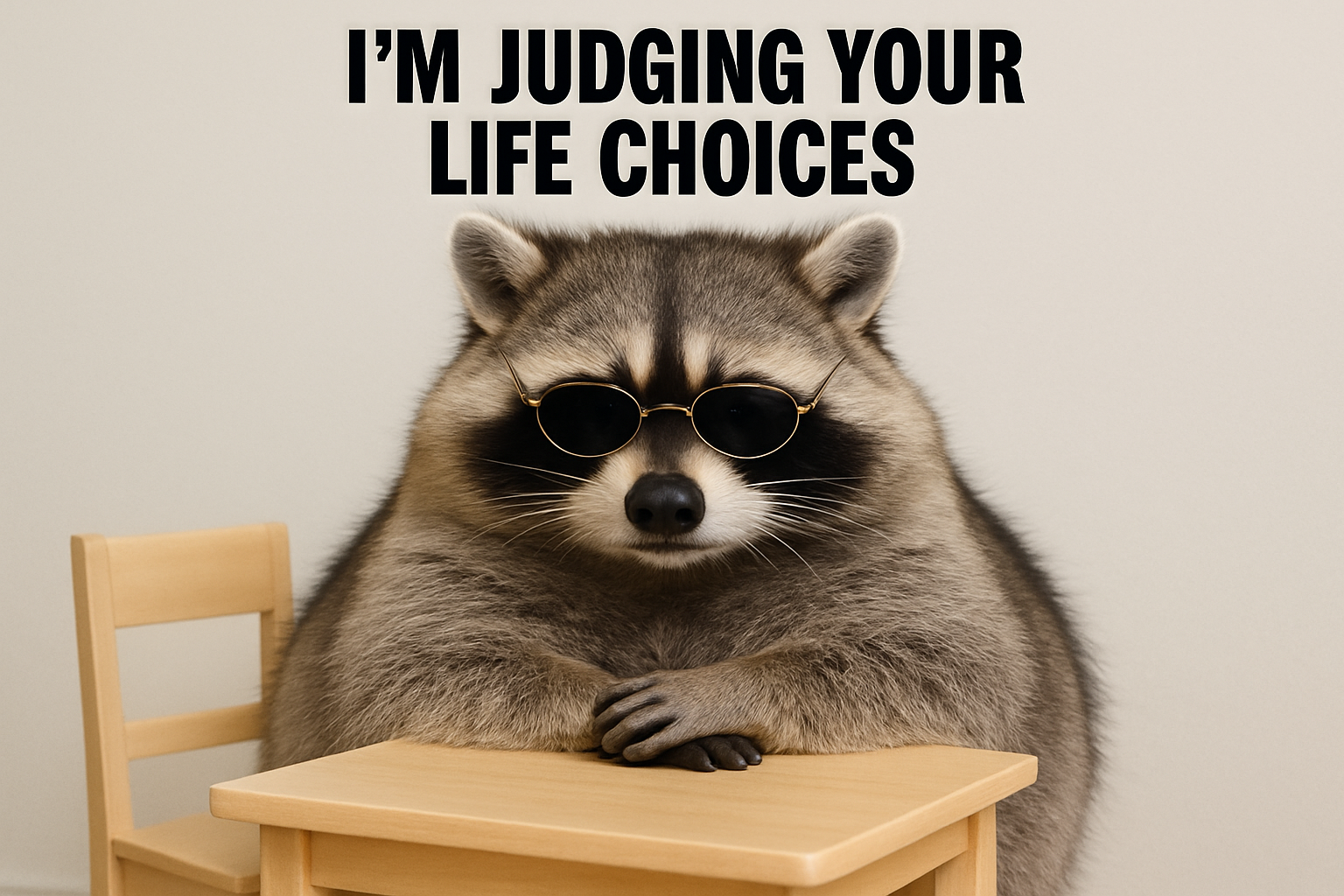 Raccoon meme funny